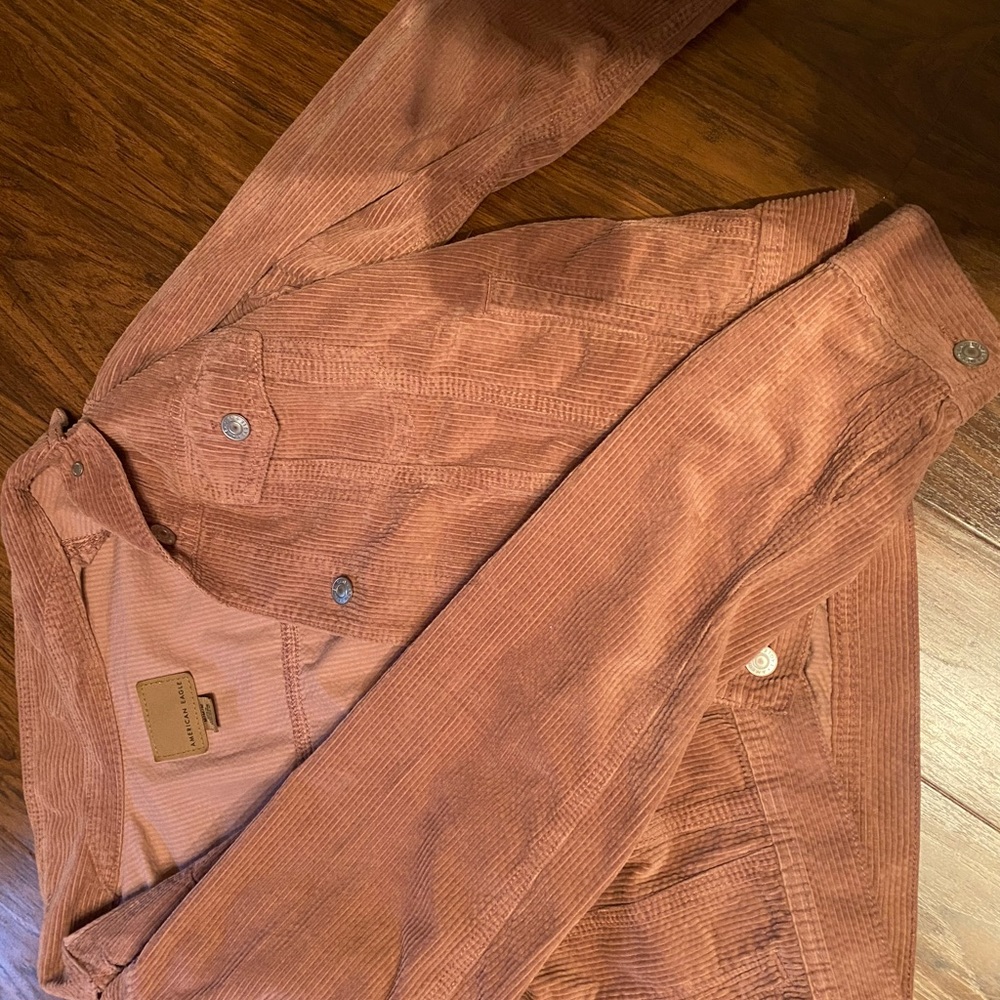 American Eagle Burnt Orange Corduroy Jacket